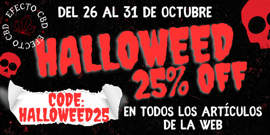 CBD en oferta Halloween con 25% de descuento en Efecto CBD Store